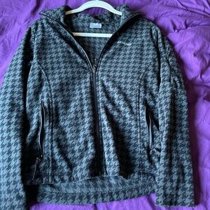 Columbia Black & Blue Fleece Labeled Jacket